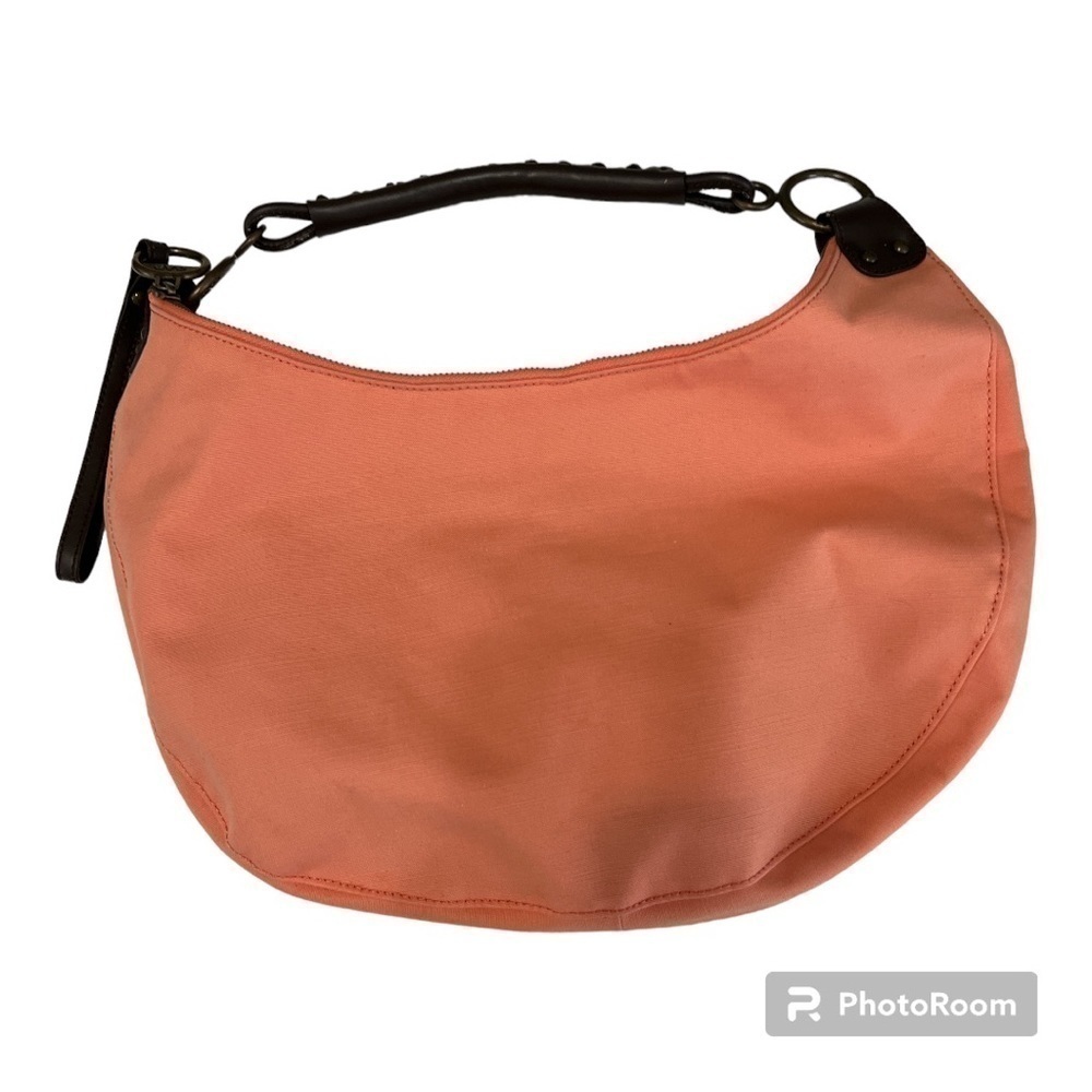 GAP Coral Cotton Canvas Shoulder Bag Braided Strap Vintage EUC